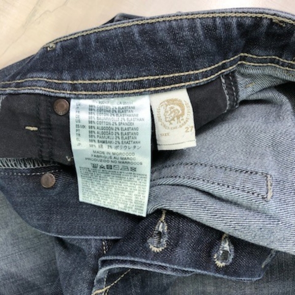 Diesel Button Fly Denim Jean Shorts - Picture 4 of 7